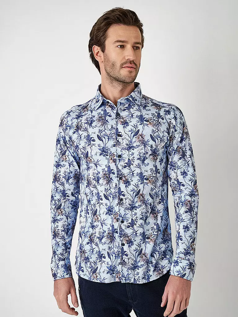 DESOTO | Jerseyhemd Slim Fit | Bleu clair