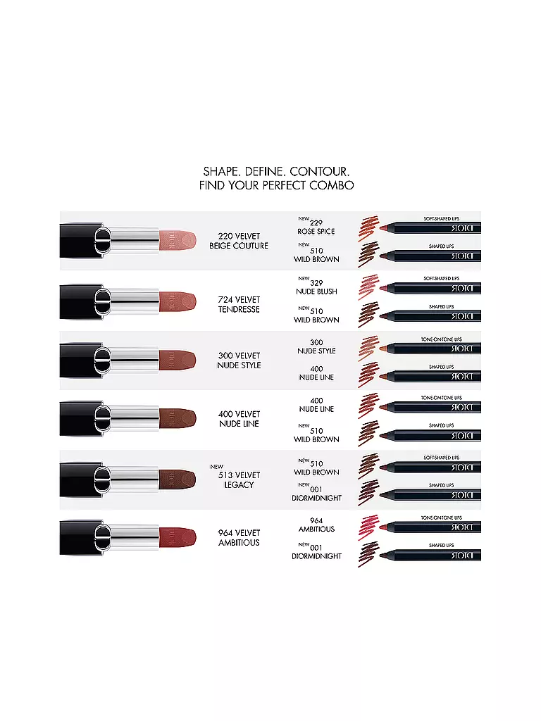 DIOR | Crayon à lèvres - Rouge Dior Contour (229 Rose Spice) | 