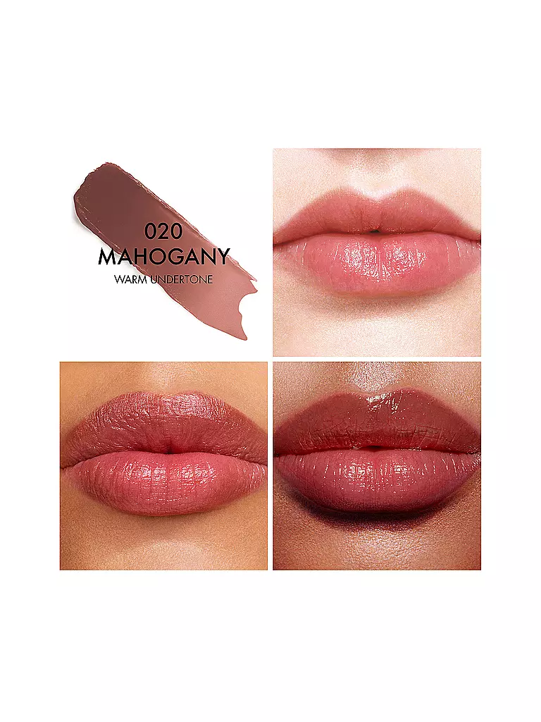 DIOR | Dior Addict Lip Glow baume à lèvres hydratant 48 h (020 Mahogany) | braun