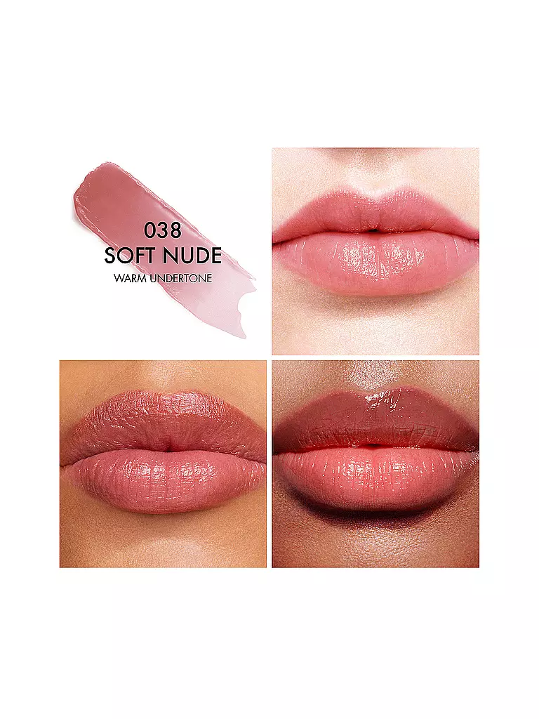 DIOR | Dior Addict Lip Glow baume à lèvres hydratant 48 h (038 Rose Nude) | rosa