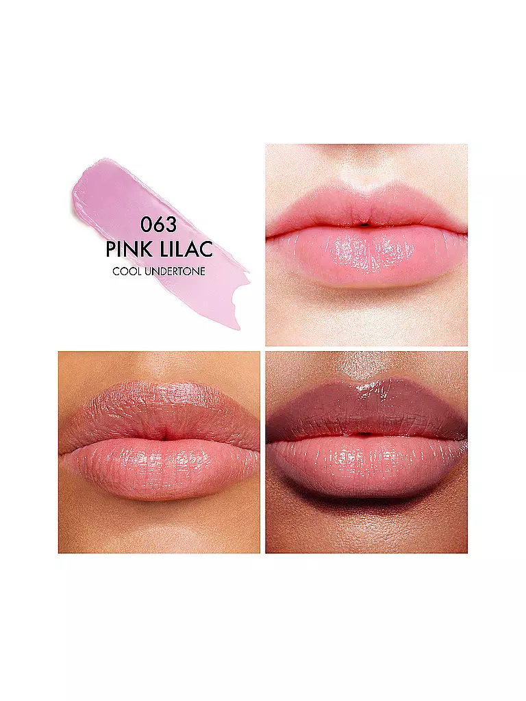 DIOR | Dior Addict Lip Glow baume à lèvres hydratant 48 h (063 Pink Lilac) | rosa