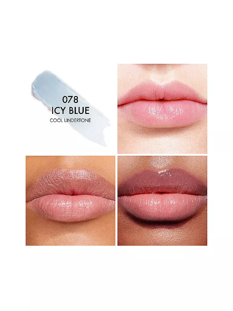 DIOR | Dior Addict Lip Glow baume à lèvres hydratant 48 h (078 Icy Blue) | hellblau