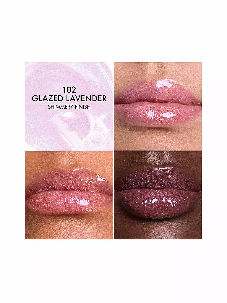 DIOR | Dior Addict Lip Glow Butter Baume à lèvres haute brillance (102 Glazed Lavender) | 