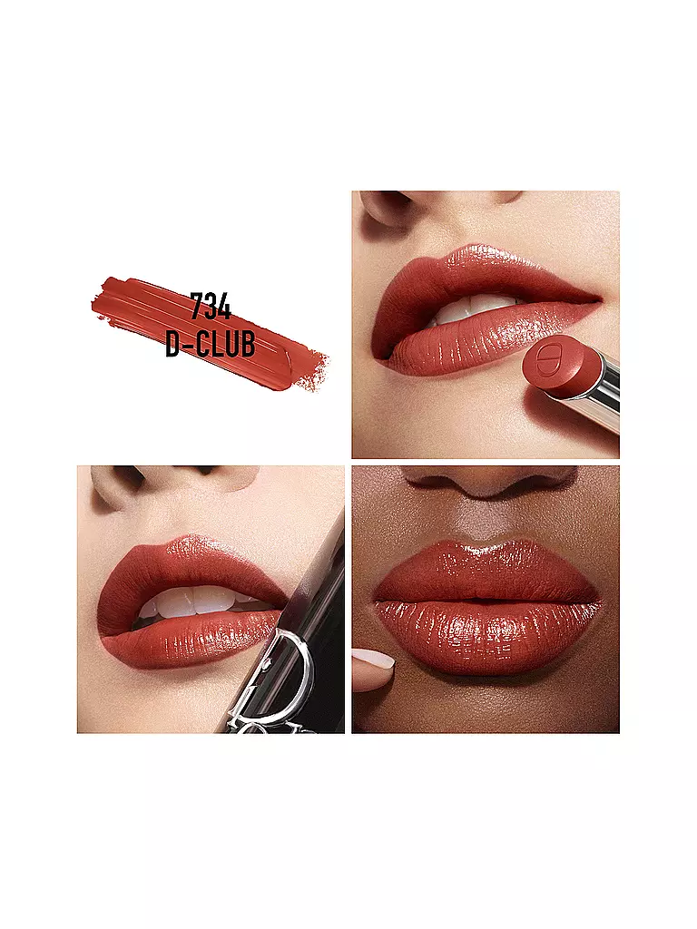 DIOR | Dior Addict Rouge à Lèvres Brillance (734 D-Club) | dunkelrot
