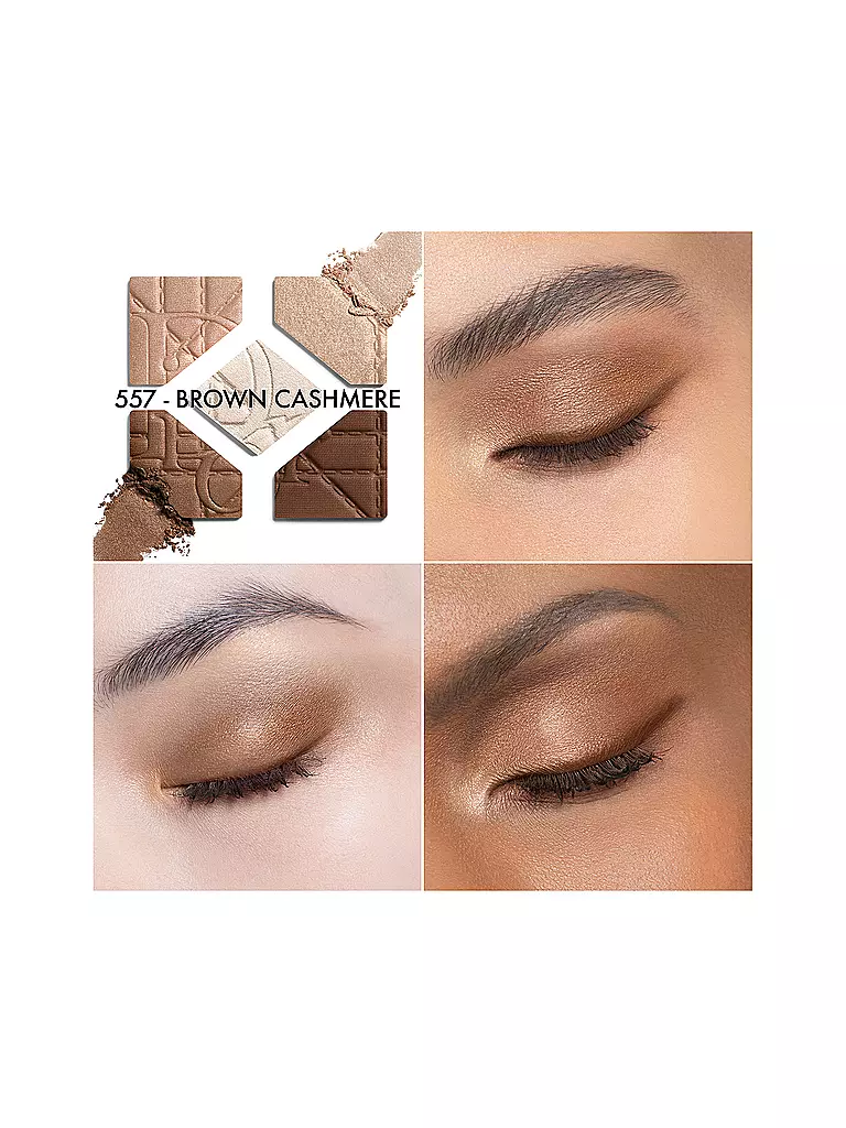 DIOR | Diorshow 5 Couleurs Cannage Édition Limitée (557 Brown Cashmere) | hellbraun