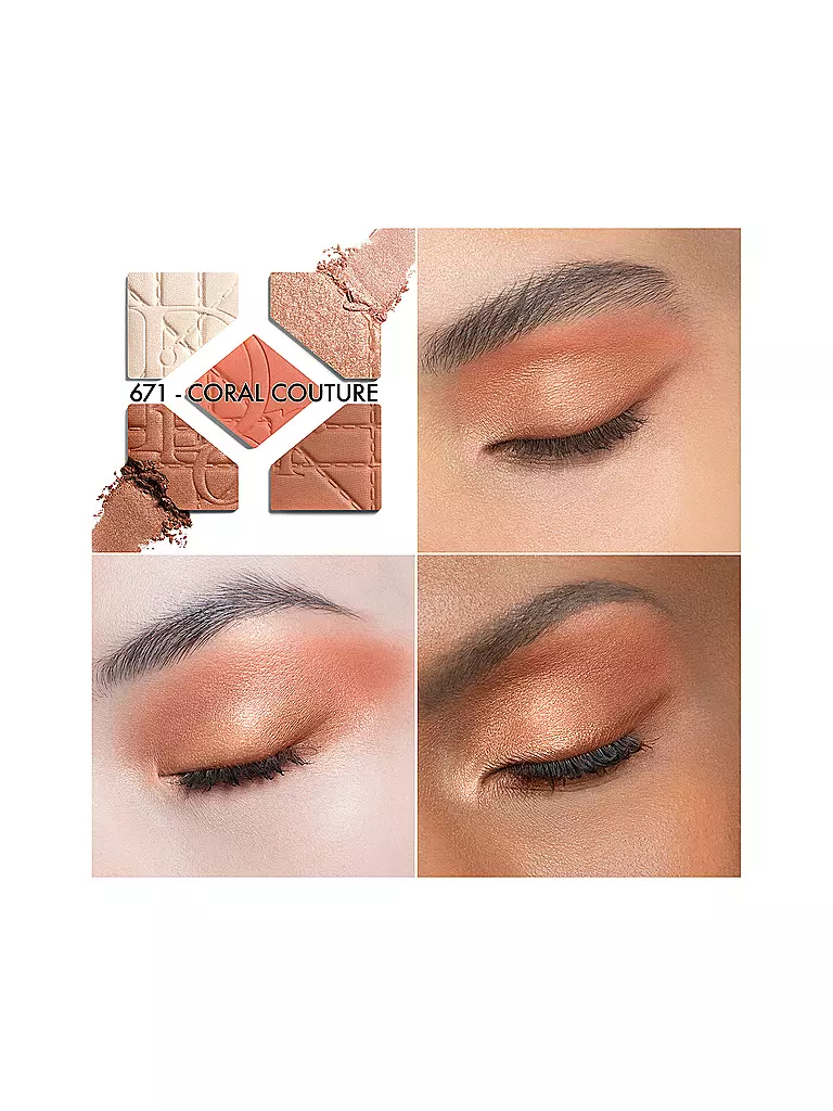 DIOR | Diorshow 5 Couleurs Cannage Limitierte Edition (671 Coral Couture) | 