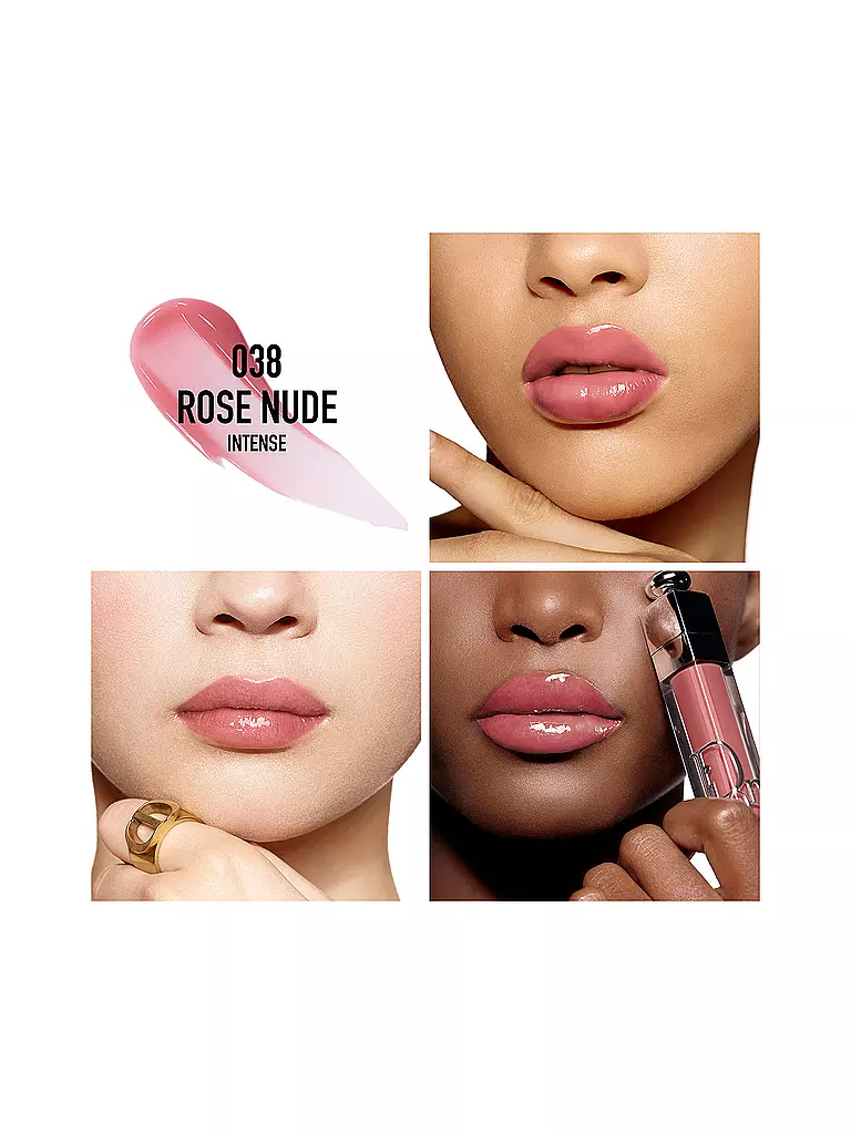 DIOR | Lipgloss - Dior Addict Lip Maximizer (038 Rose Nude) | rosa