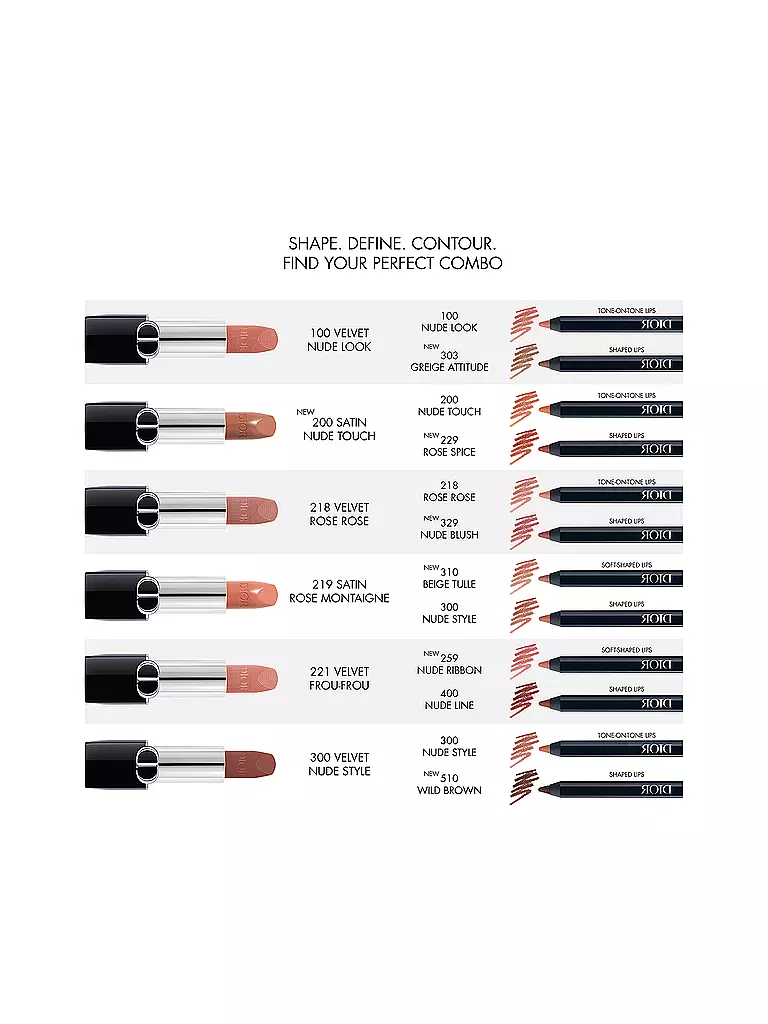 DIOR | Lippenkonturenstift - Rouge Dior Contour (259 Nude Ribbon) | 
