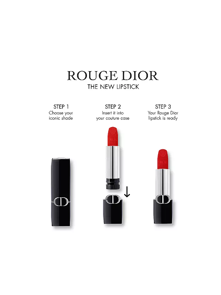 DIOR | Rouge à lèvres - Recharge Rouge Dior (772 Classic Rosewood Velvet Finish) | 
