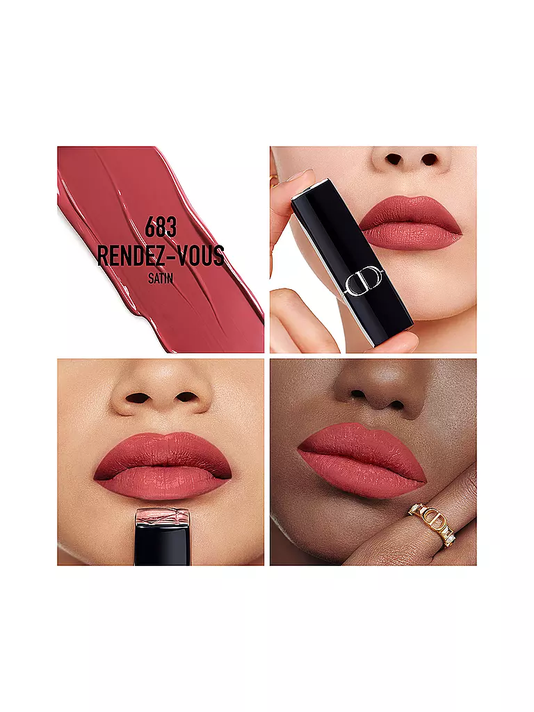 DIOR | Rouge à lèvres - Rouge Dior Satin Lipstick (683 Rendez-Vous) | hellbraun