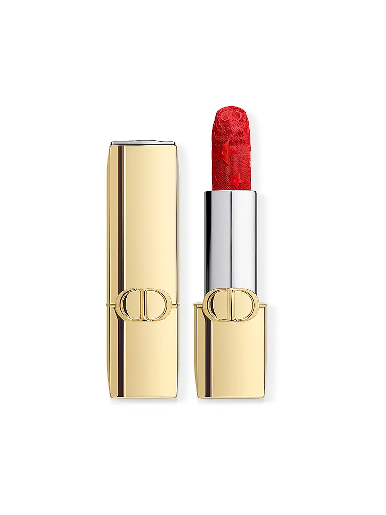 DIOR | Rouge Dior Édition Limitée Couture - Boîtier doré et stick gravé (999 Fini Velours) | Rouge