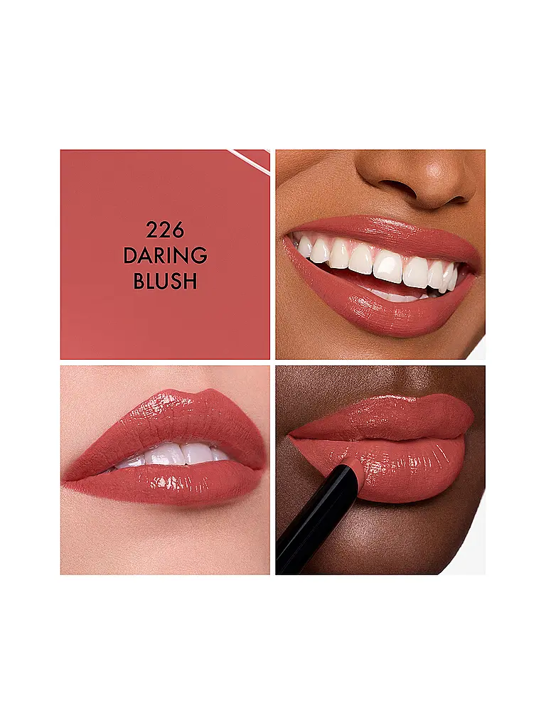 DIOR | Rouge Dior On Stage - Rouge à lèvres longue tenue et non desséchant au fini brillant (226 Daring Blush) | 