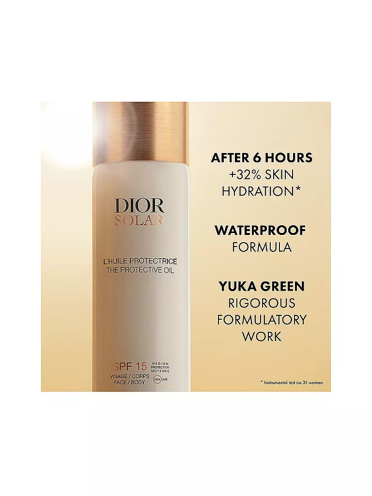 DIOR | Soin solaire - Dior Solar L'Huile Protectrice Visage et Corps SPF 15 125ml | Aucune couleur