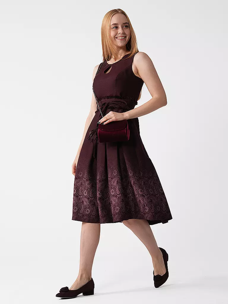 DIRNDL & BUA | Tasche - Umhängetasche HELENE | Rouge foncé