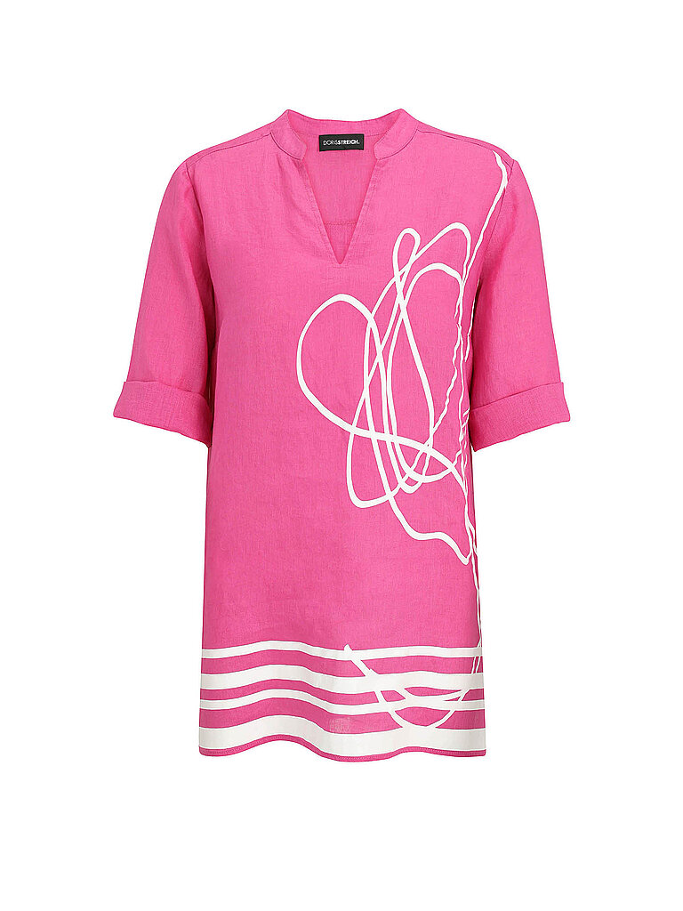 Blouse en lin rose 40