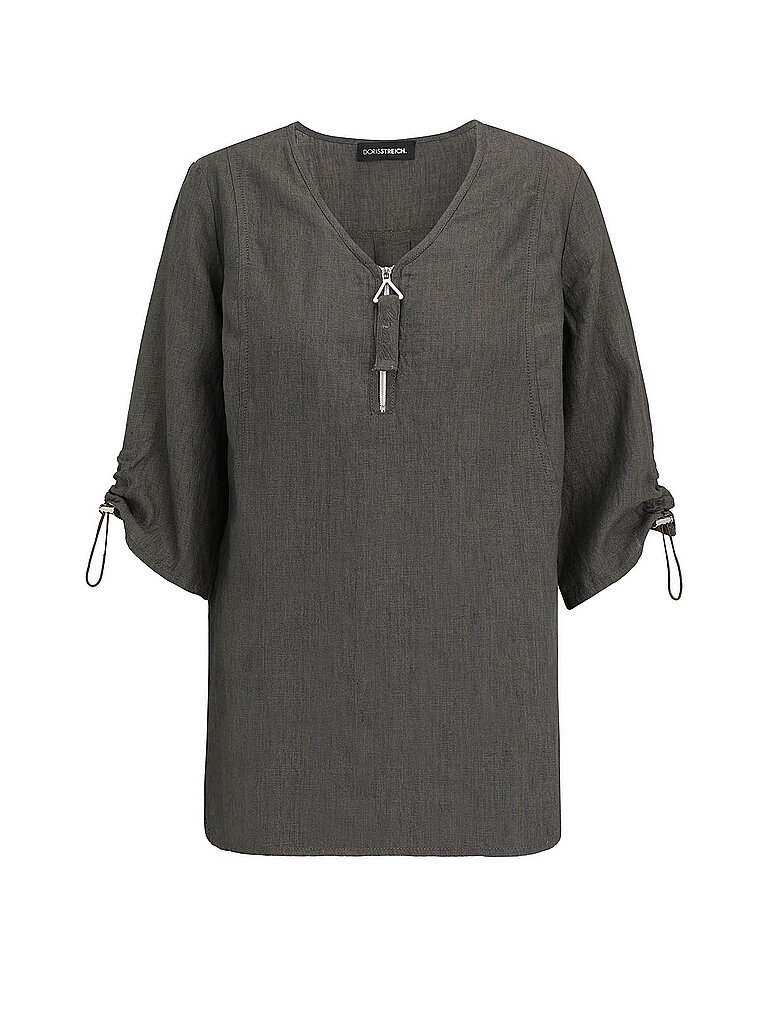 Blouse en lin marron 50