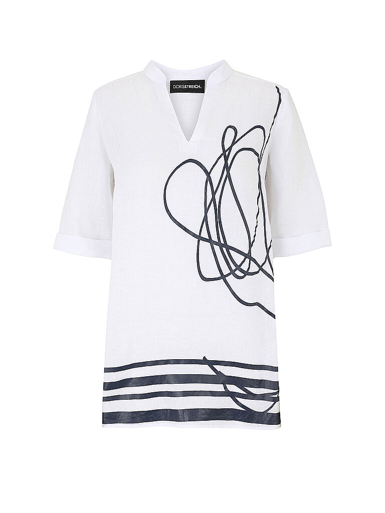 Blouse en lin blanc 52