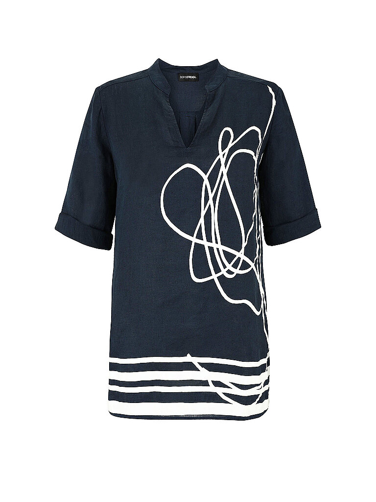 Blouse en lin bleu marine 42