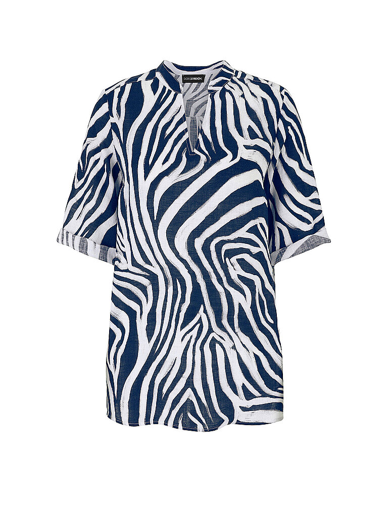 Blouse en lin bleu marine 48