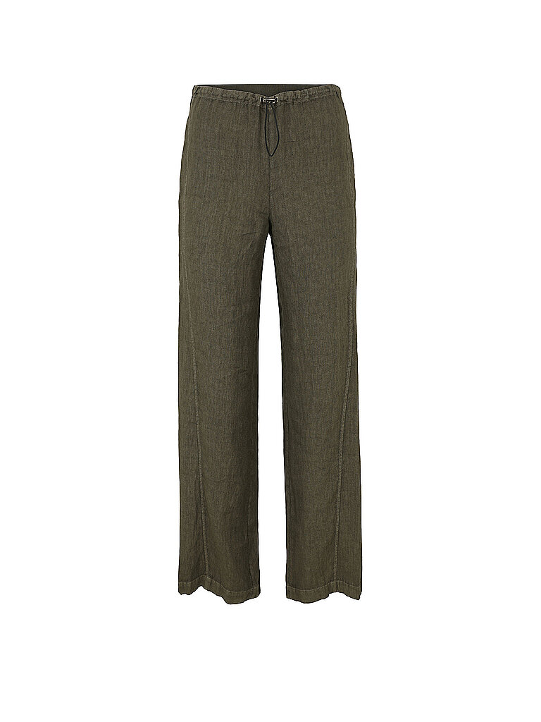 Pantalon en lin olive 42