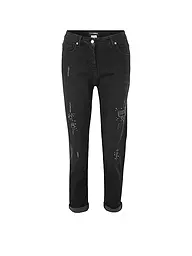 DORIS STREICH | Jeans coupe droite | Noir
