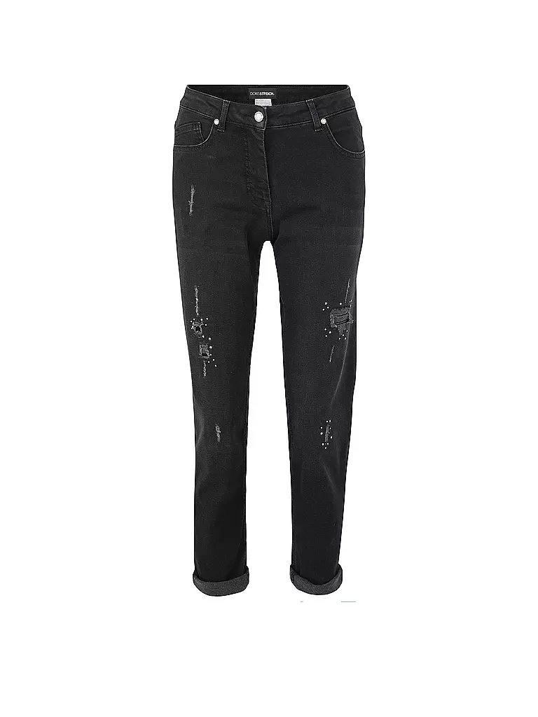 DORIS STREICH | Jeans coupe droite | schwarz