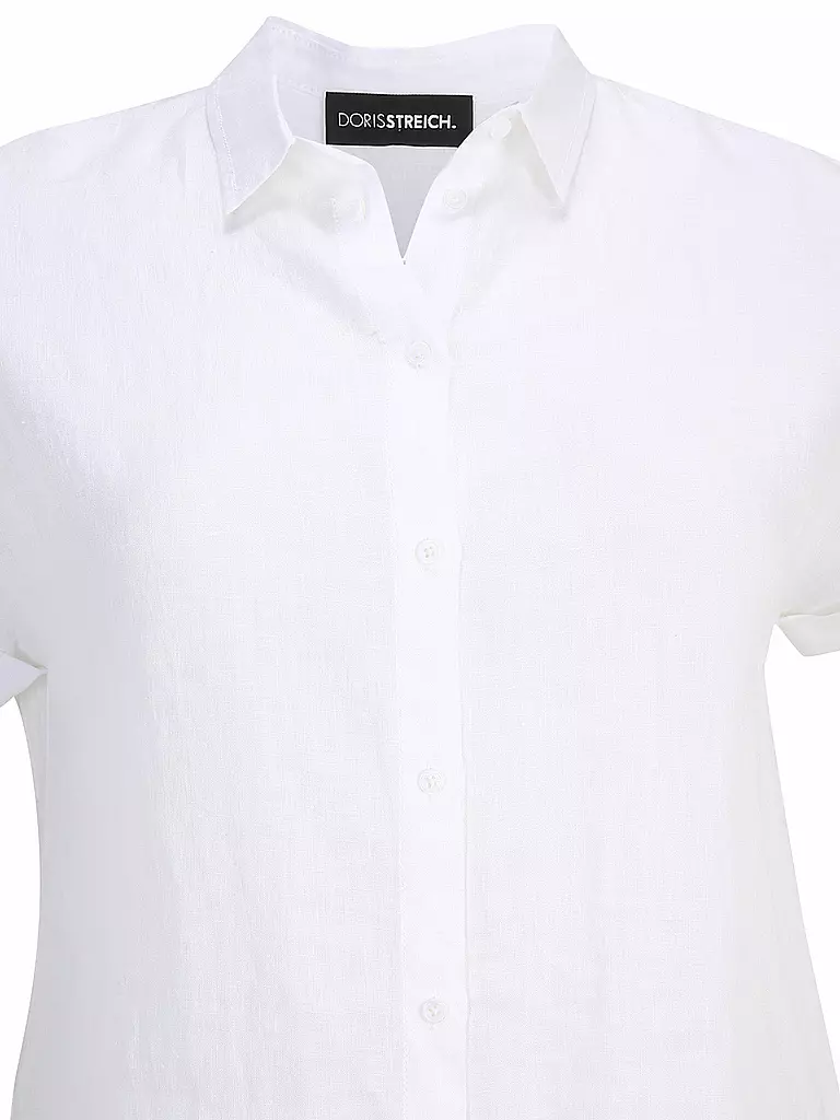 DORIS STREICH | Leinenbluse | Blanc