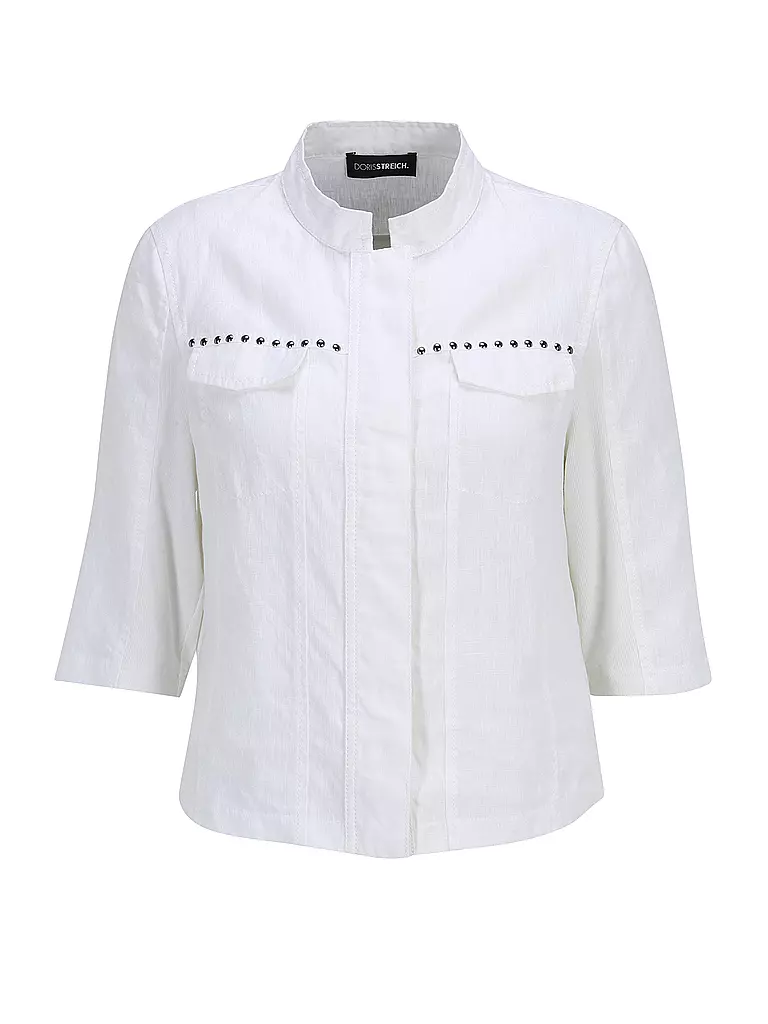 DORIS STREICH | Leinenjäckchen | Blanc