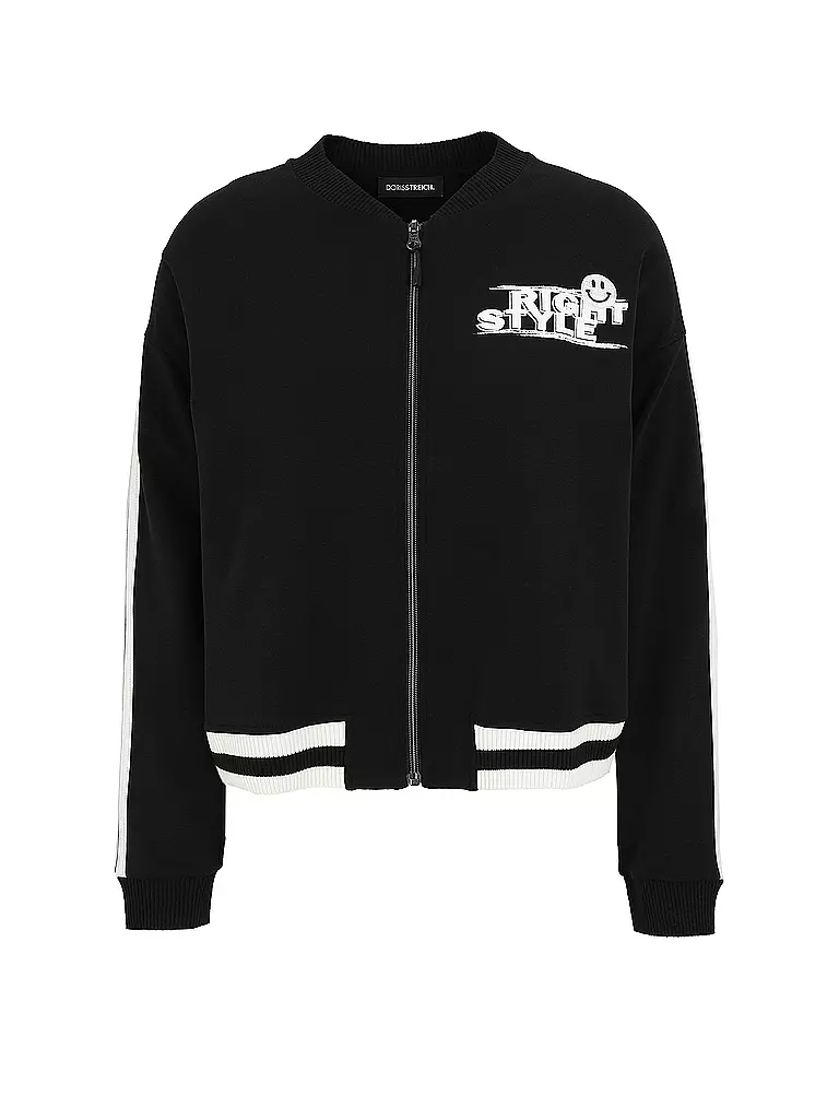DORIS STREICH | Sweat-shirt zippé | schwarz