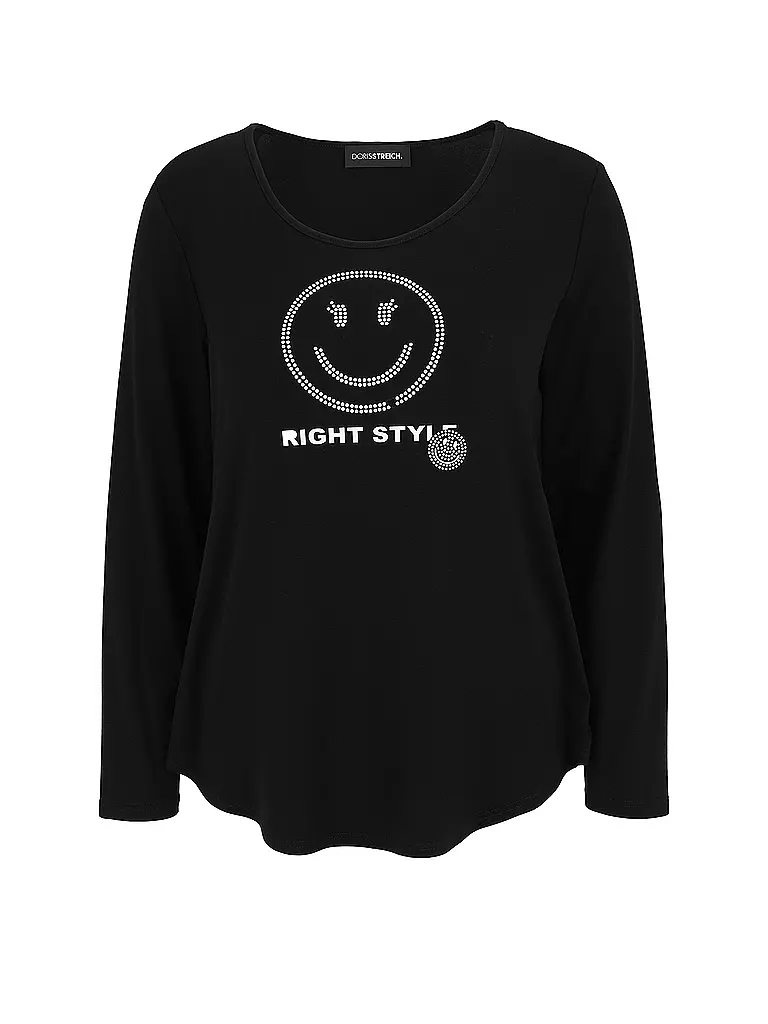 DORIS STREICH | T-shirt à manches longues | schwarz