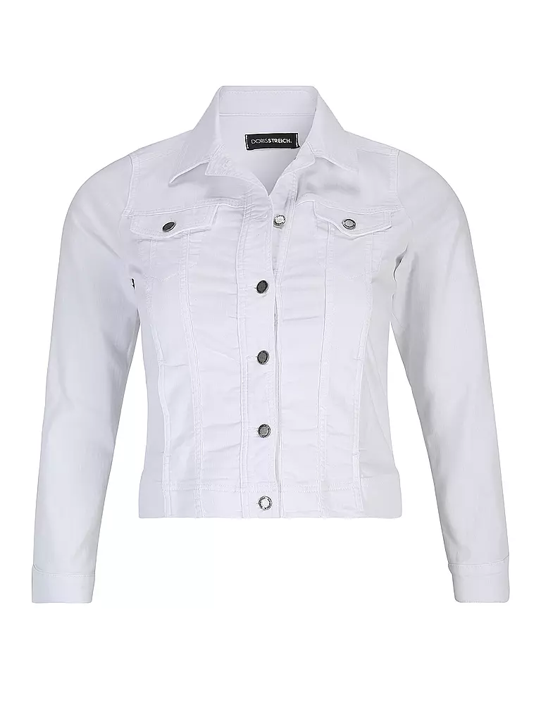 DORIS STREICH | Veste en jean | Blanc