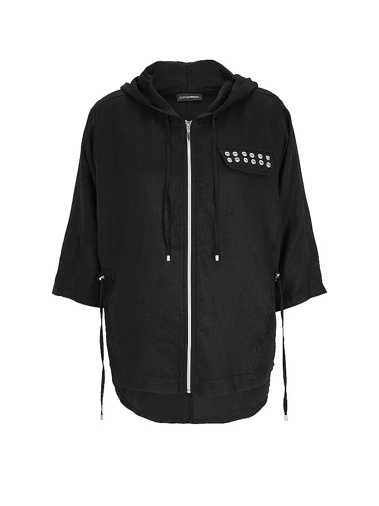 DORIS STREICH | Veste en lin | schwarz