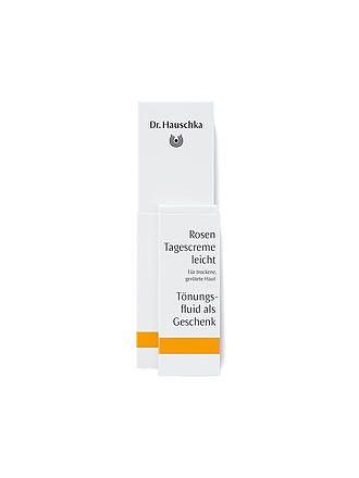 DR. HAUSCHKA | Crème visage - Crème de jour légère à la rose et fluide teinté en pack