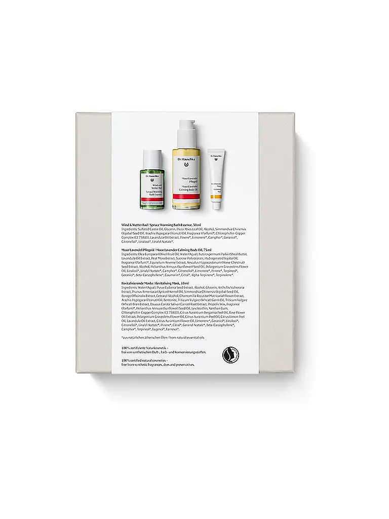 DR. HAUSCHKA | Coffret cadeau - Relaxed Soul Set 75ml / 30ml / 10ml | 
