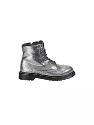 DR. MARTENS | Boots à lacets pour enfants 1460 Y SERENA FOIL | Argent