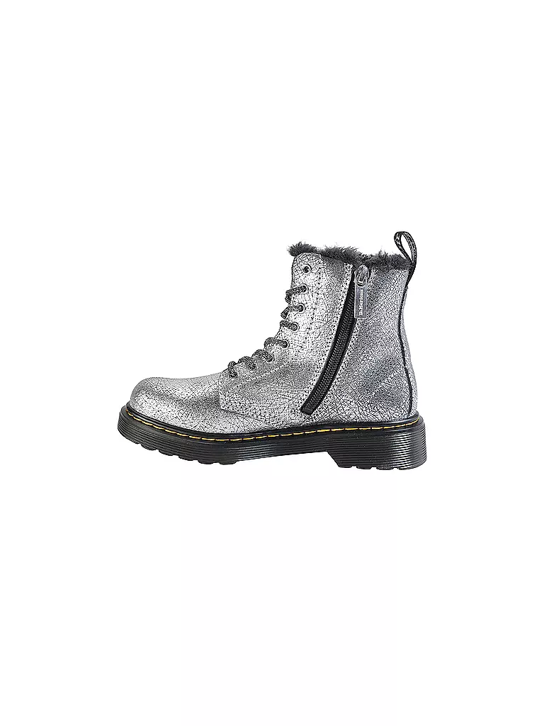 DR. MARTENS | Kinder Stiefel 1460 J SERENA FOIL | Argent