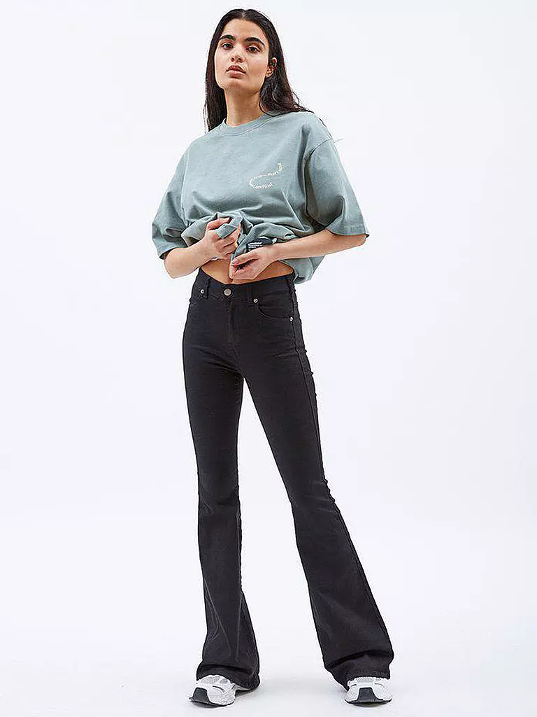 DR.DENIM | Highwaist Jeans Bootcut Fit MACY | Noir