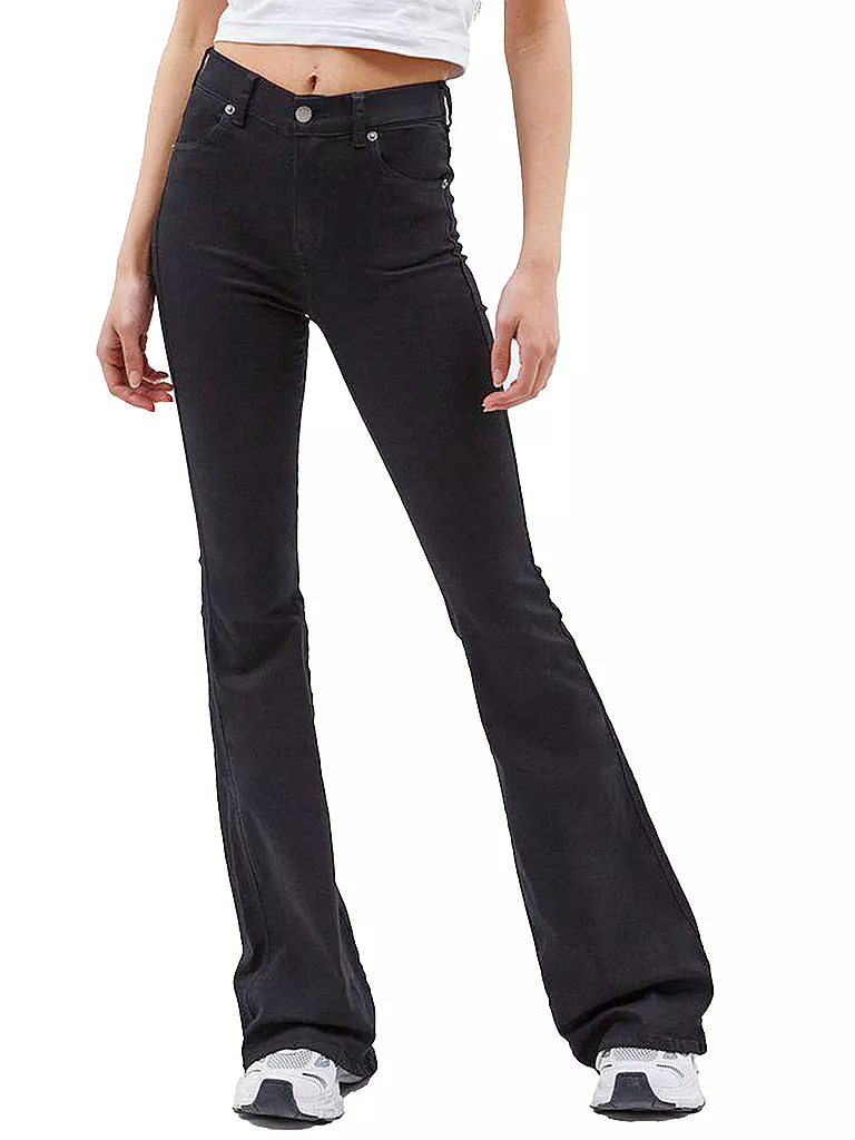 DR.DENIM | Highwaist Jeans Bootcut Fit MACY | Noir