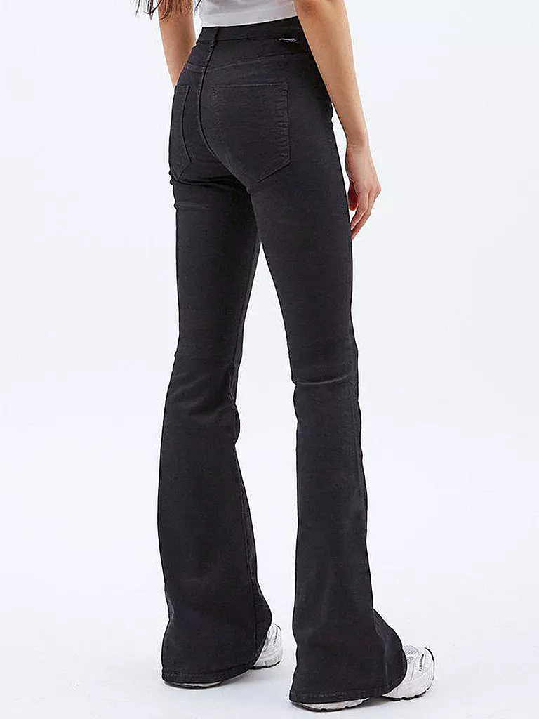 DR.DENIM | Highwaist Jeans Bootcut Fit MACY | Noir