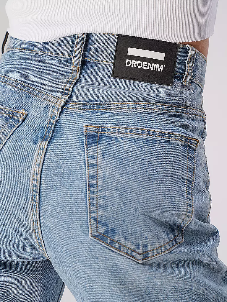 DR.DENIM | Mom Jeans Nora Highwaist 7/8 | Bleu