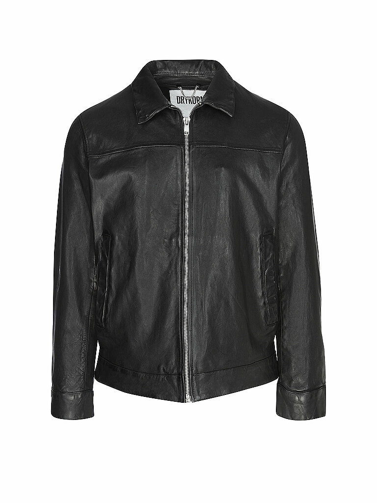 Veste en cuir RIKKA noir 54