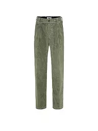 DRYKORN | Pantalon en velours côtelé CHASY_RG | Vert foncé
