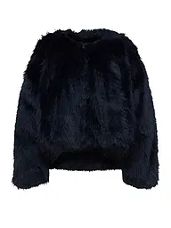 DRYKORN | Veste aspect fourrure KILCHURN | Bleu foncé