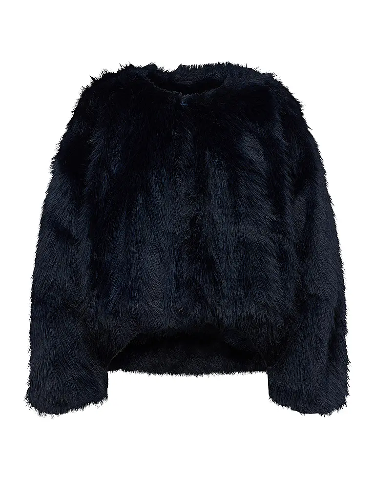 DRYKORN | Veste aspect fourrure KILCHURN | Bleu foncé