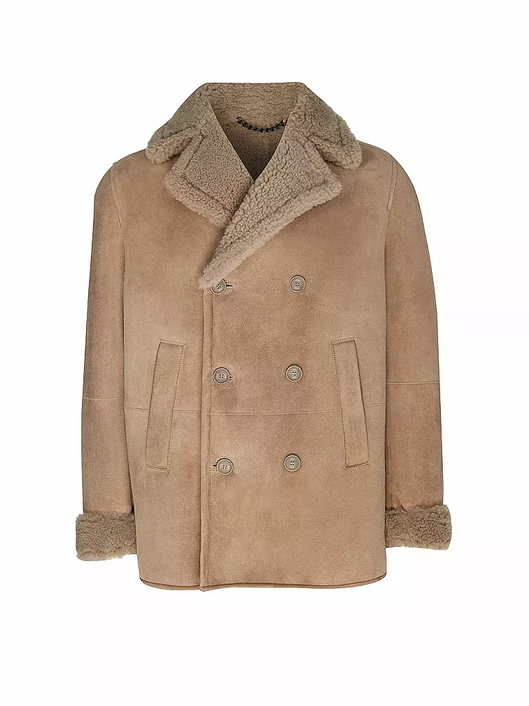 DRYKORN | Veste en peau lainée KONNO 10 | braun