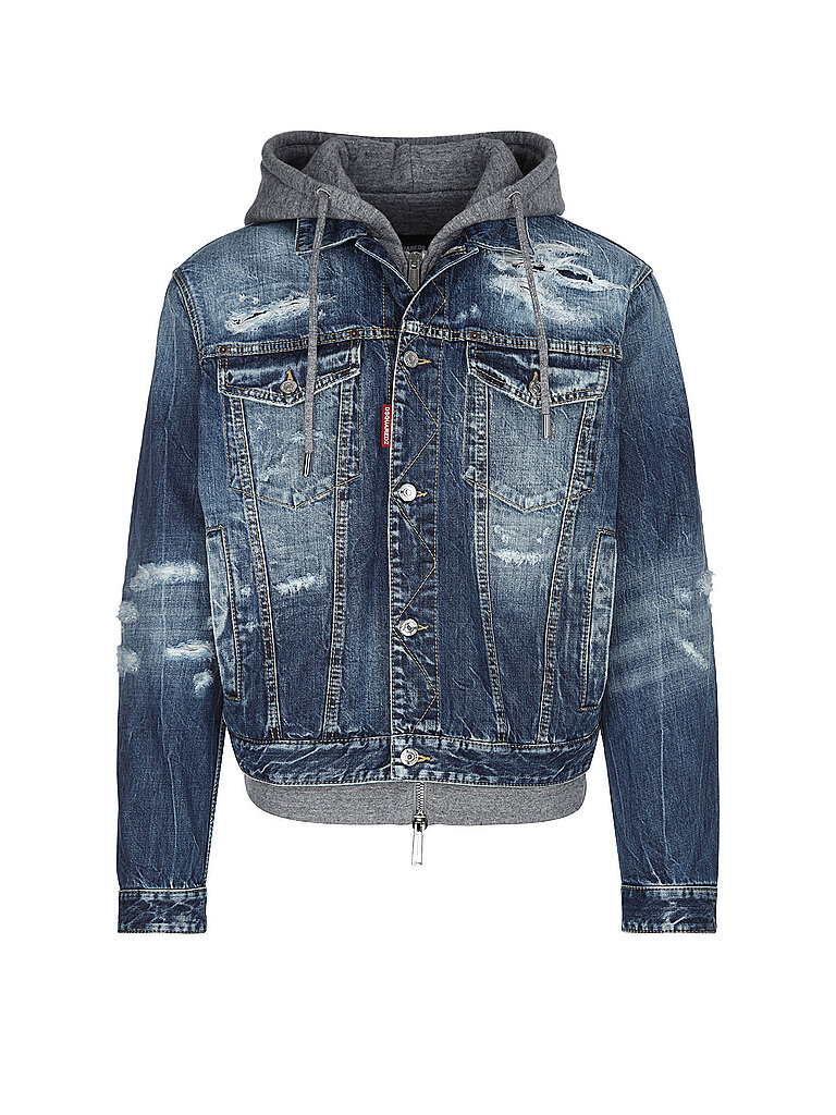 Dsquared2 Veste en jean bleu M