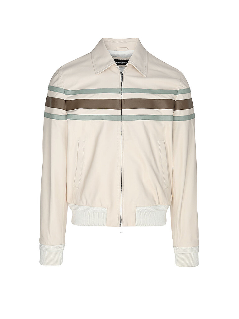 Veste en cuir PREPPY beige 48