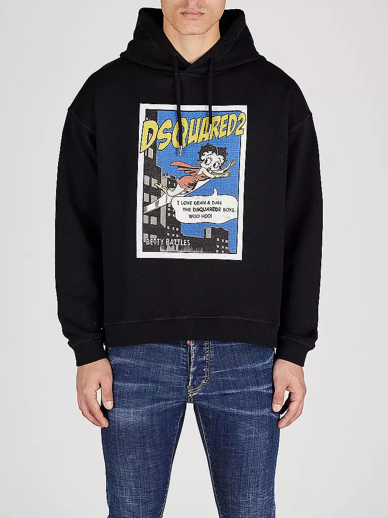 DSQUARED2 | Sweat à capuche - Hoodie | schwarz