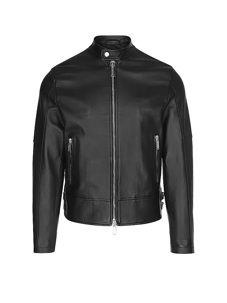 DSQUARED2 | Veste en cuir | schwarz