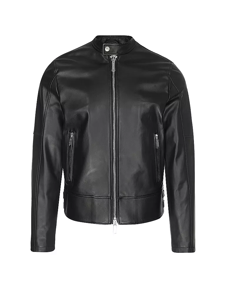 DSQUARED2 | Veste en cuir | schwarz